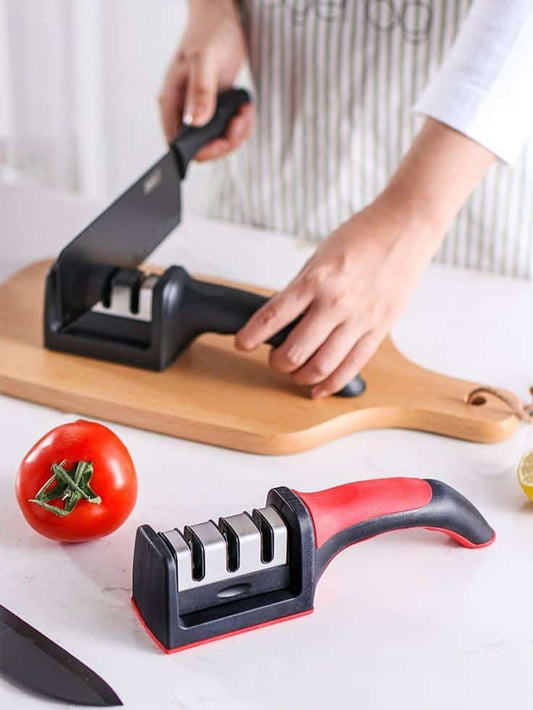 Knife Sharpener Kitchen Multi-Functional Three-Section Cutter