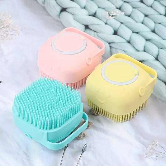 Mini Bath Brush With Box (Random Color)