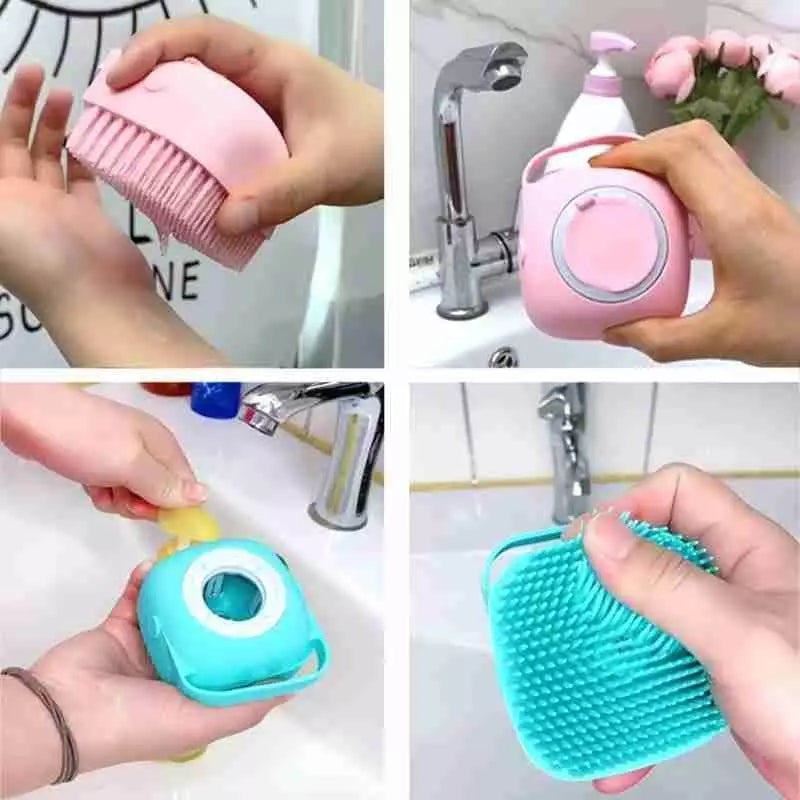 Mini Bath Brush With Box (Random Color)