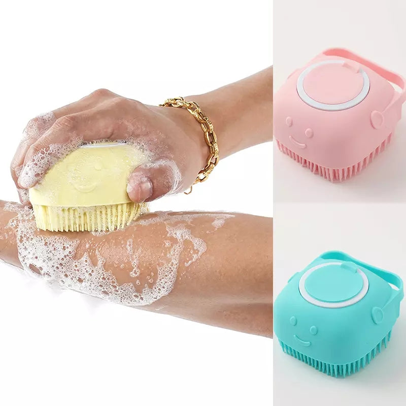 Mini Bath Brush With Box (Random Color)