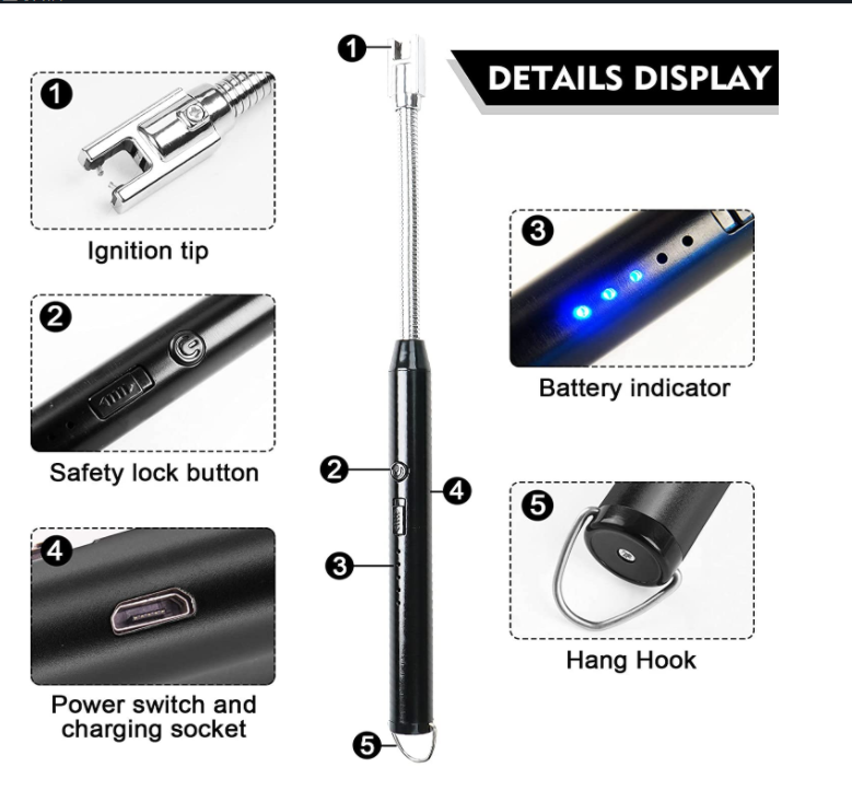 Arc Lighter With Usb Charging(random Colors)