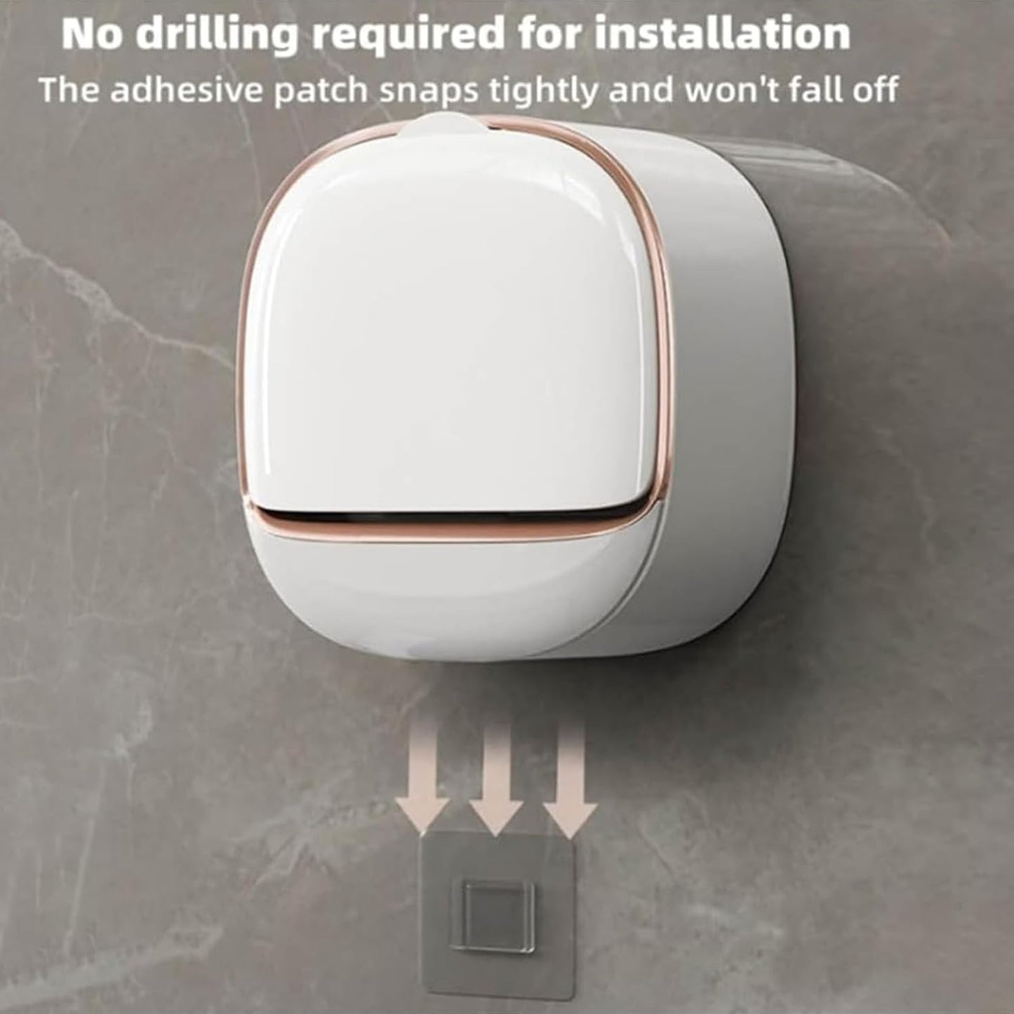 Luxury Soap Holder With Drain Tray – Wall Mounted Soap Case Box(Random Color)