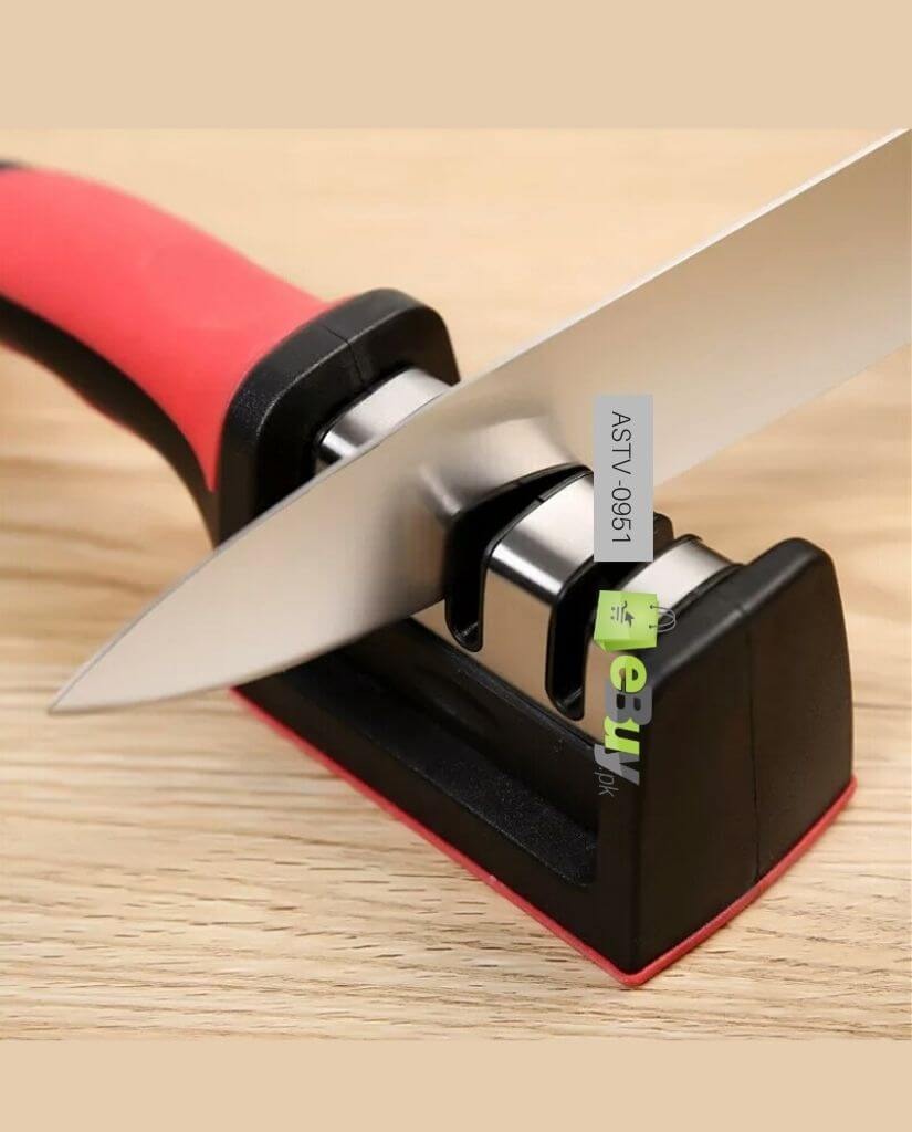 Knife Sharpener Kitchen Multi-Functional Three-Section Cutter